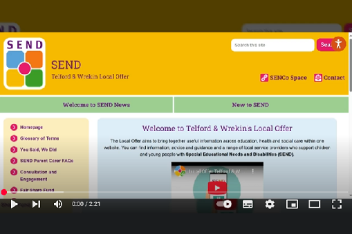 An image showing the opening frames of the local offer overview video